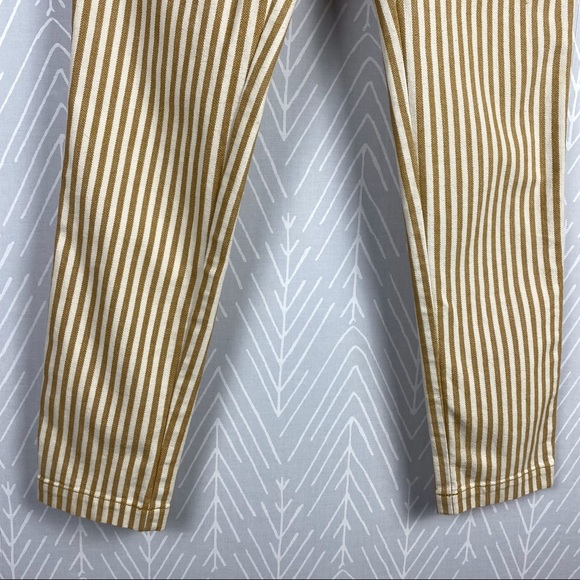 FREE PEOPLE Frankie High Waist Tan Striped Pants - Picture 6 of 7
